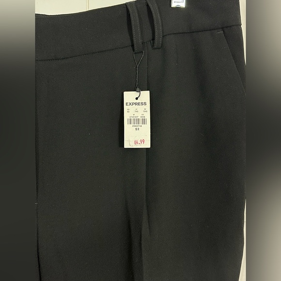 NEW Express Ankle High Rise Dress Pants Women's Size 16 Black Career - Picture 3 of 13
